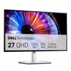 Dell U2724DE UltraSharp Thunderbolt 27 Zoll QHD (2560x1440) Monitor, 120Hz, IPS Black, 5ms, 98% DCI-P3, 2X Thunderbolt, 2X USB-C, 2X DisplayPort, HDMI, 4X USB, RJ45, 3 Jahre Garantie, Silber Angebot bei HelloDeals