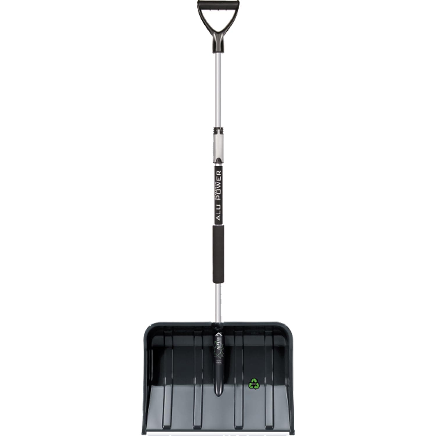 Prosperplast Schneeschieber Telescopic, Schwarz – robuste Kunststoff-Schneeschaufel mit Aluminiumkante, teleskopierbarer Griff, leicht & stabil | 49 x 37,5 x 122-160 cm – ideal für Schnee & EIS Angebot bei HelloDeals