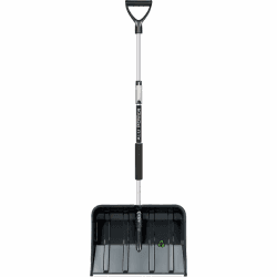 Prosperplast Schneeschieber Telescopic, Schwarz – robuste Kunststoff-Schneeschaufel mit Aluminiumkante, teleskopierbarer Griff, leicht & stabil | 49 x 37,5 x 122-160 cm – ideal für Schnee & EIS Angebot bei HelloDeals