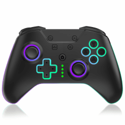 SWCTIM Xbox Controller Wireless für Xbox One, Xbox Series X/S, Xbox One X/S,2.4GHz RGB LED Licht Wireless Controller mit 3.5mm Kopfhörerbuchse,Schwarz Angebot bei HelloDeals