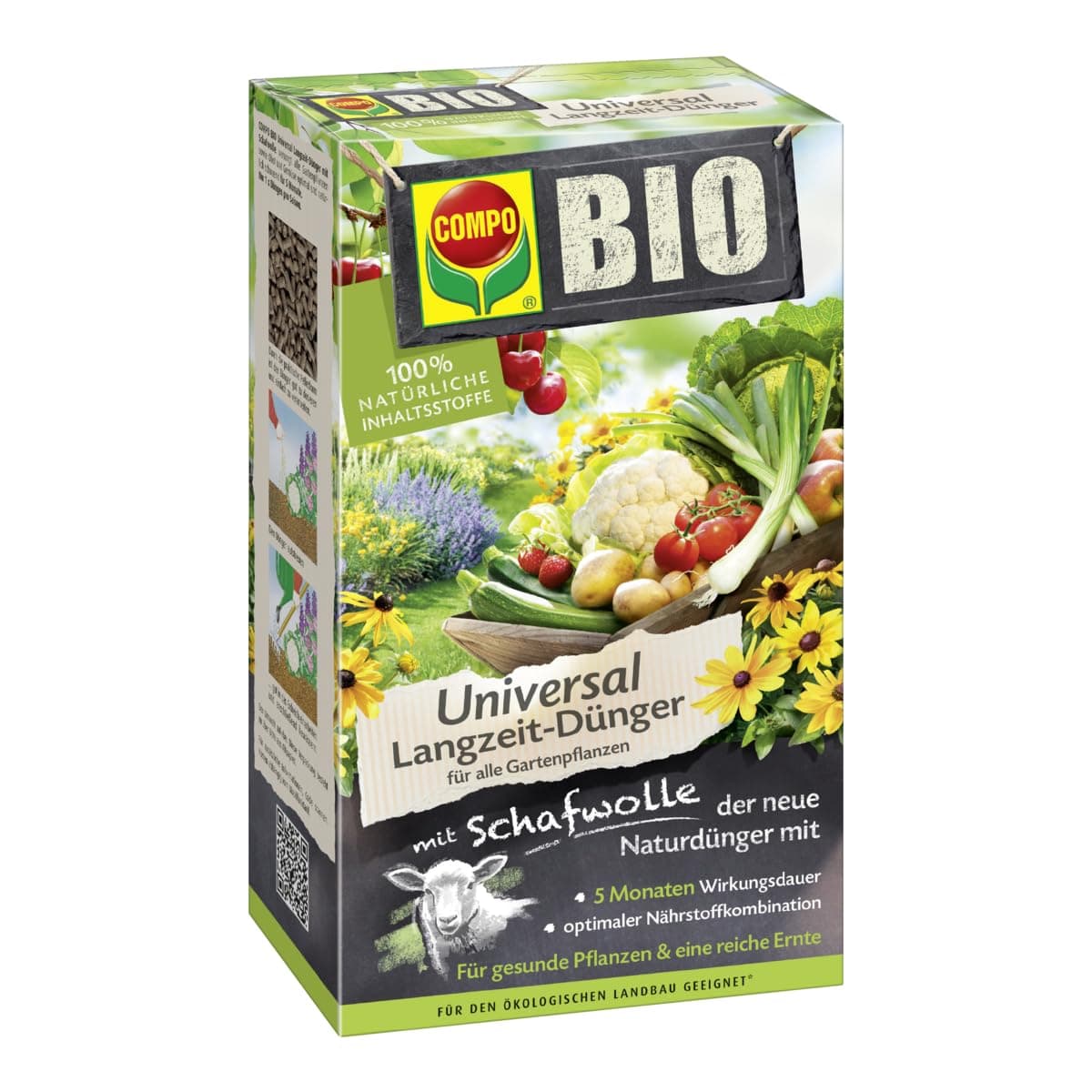 Compo Bio Universal Langzeit-Dünger mit Schafwolle 2 kg Angebot bei HelloDeals