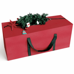 Weihnachtsbaumtasche – Familien-Weihnachtsbaumtaschen zur Aufbewahrung, 3.2 ft – wasserdichte, strapazierfähige Oxford-Baumtasche – Aufbewahrung für Weihnachtsbäume mit verstärkten Griffen Angebot bei HelloDeals