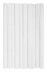 Interdruk - Crepe Paper Rolls for Kids, DIY and Decorations - Pack of 10 Reels (50cm x 200cm, 28g/m2) - 01 White 01 Weiß Angebot bei HelloDeals