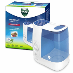 Wick Warmluft-Luftbefeuchter – 3,8-l-Wassertank – Angenehmerer Schlaf – Bis zu 99 % bakterienfreier Nebel – für Räume bis zu 37 m² – Pad mit ätherischen Ölen inklusive – WH845 Single Angebot bei HelloDeals