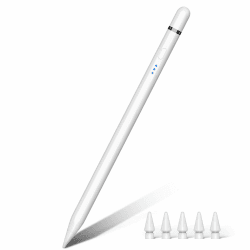 Pencil 1. Generation für iPad 2018-2025, 20 Mins mit USB C Schnellladung & Neigung & Magnetische Absaugung, Stylus Pen für iPad 11-6 Gen, Air 3-5/M2/M3, Mini 5-6, Pro 11"/12,9"/13''M4 (Weiß) Angebot bei HelloDeals