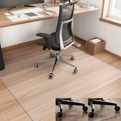 Artwelt Bodenschutzmatte Bürostuhl Transparent 1.5mm Schreibtischstuhl Unterlage Bodenmatte Bürostuhlunterlage Stuhlunterlage Stuhlmatte (40cm X 60cm) 40.0 Zentimeter 60.0 Zentimeter Angebot bei HelloDeals