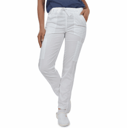 B-well Medizinische Schlupfhose Arbeitshose Dante 5 Taschen Unisex mit elastischem Bund und Gesäßtaschen Krankenhaus Uniformhose mit mittlerer Taille und Rundumgummibund L Weiß Angebot bei HelloDeals