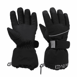 Kinder Skihandschuhe, Snowboard Handschuhe Schneehandschuhe wasserdichte und Winddichte Winter Fäustlinge für 4-14 Jahre Mädchen und Jungen Skifahren Snowboard Reiten Laufen Wandern Radfahren M ( 7-10 Jahre alt) Schwarz Angebot bei HelloDeals