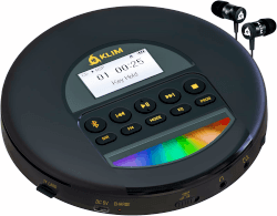 KLIM Nomad - Tragbarer CD-Player mit ausdauerndem Akku, Kopfhörer, Radio FM, MP3- und TF-Karte, Bluetooth, ideal für Autos - Gold Angebot bei HelloDeals