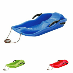 Prosperplast Schlitten Race | schneller Kunststoffschlitten | robust & frostbeständig | leicht & handlich | für rasante Winterabfahrten | 87×40×18 cm Race Blau Angebot bei HelloDeals