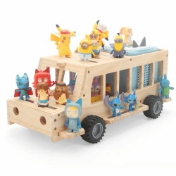 Regal kompatibel für Toniebox 2/1,Tonie Figuren Regal, für Tonies und Toniebox (Wooden SUV) Angebot bei HelloDeals