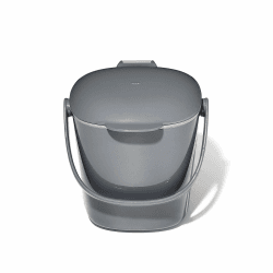 OXO Good Grips Komposteimer grau – geruchsdichter Abfalleimer für die Küche – 2,8 l 2.8L Anthrazit Angebot bei HelloDeals