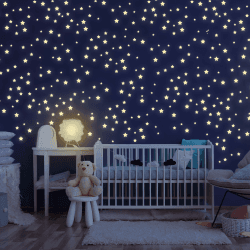 Homery Leuchtsterne Kinderzimmer [400 Stück] Leuchtsterne selbstklebend für Wand und Decke, leuchtende Sterne für Kinderzimmer, Sternenhimmel Aufkleber, Leuchtsticker, fluoreszierende Sterne 400 Stück (1er Pack) Angebot bei HelloDeals