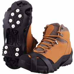 Schuhspikes,Schuhkrallen,Steigeisen,Schuh Spikes für Bergschuhe,Stiefel 10 Stollen Schnee EIS Steigeisen Spikes,Herren und Kinder M Angebot bei HelloDeals