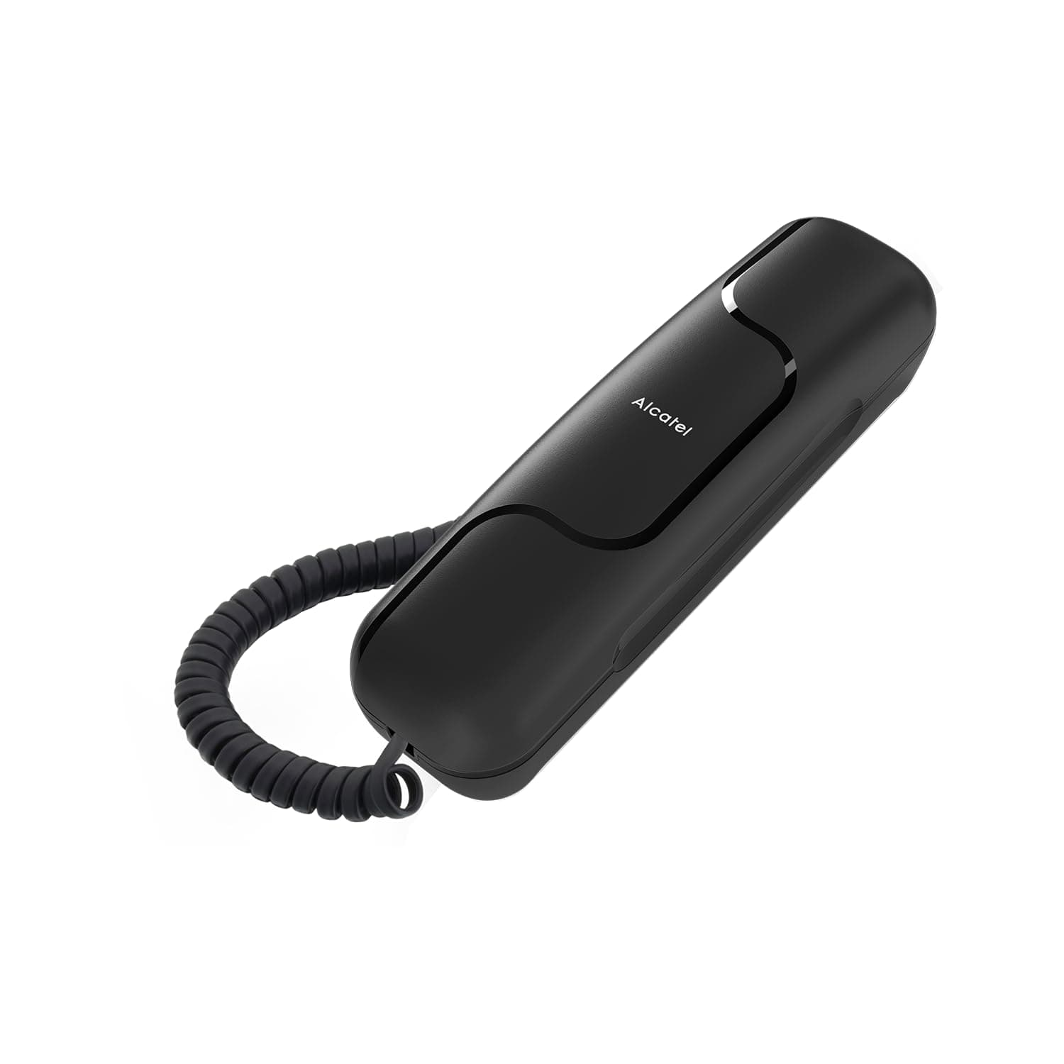 ALCATEL T06 - Schnurgebundenes Festnetztelefon - Ultra-kompaktes Design - Wandmontage - Wahlwiederholungstaste - Hörgerätekompatibel - Klingeltonlautstärkeregler- Schwarz Angebot bei HelloDeals