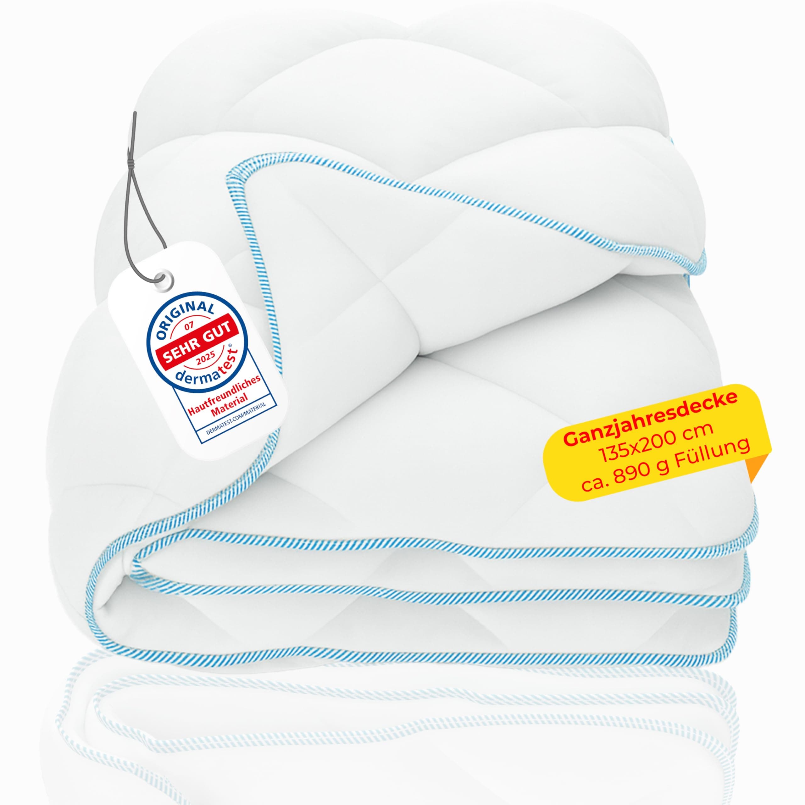 Bettdecke 135x200 - [SEHR weiches Mikrofaser & Atmungsaktiv] - Ganzjahresdecke 135 x 200 cm - [Pflegeleicht bis 95° Waschbar] - Steppdecke 135x200 Ganzjahr ohne Bezug Ganzjahr 135x200 Angebot bei HelloDeals