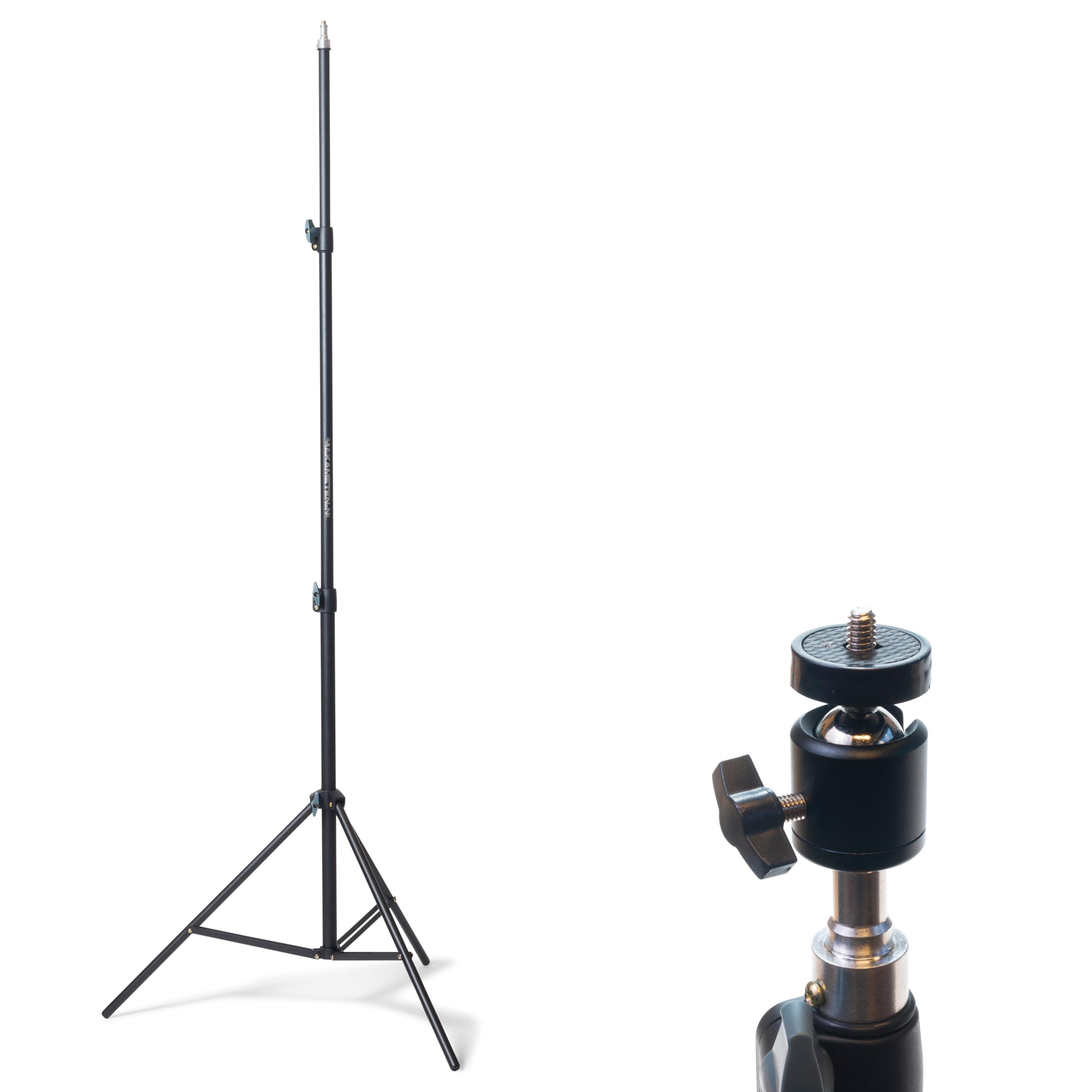 MAKA Schweres Stativ 71 bis 210 cm - Mit 360° Kugelkopf - Für Kamera und Laser - Teleskopstativ - Baustativ Angebot bei HelloDeals