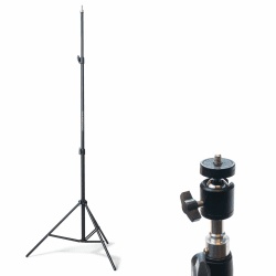 MAKA Schweres Stativ 71 bis 210 cm - Mit 360° Kugelkopf - Für Kamera und Laser - Teleskopstativ - Baustativ Angebot bei HelloDeals