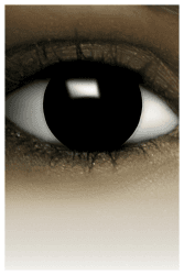 Farbige Kontaktlinsen Halloween Schwarz + Tattoos & Kontaktlinsenbehälter, 2 Stück (1 Paar) weiche Tageslinsen ohne Stärke, ideal für Cosplay, Karneval & Halloween Kostüme HEXE Angebot bei HelloDeals