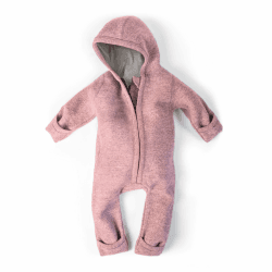 Ehrenkind® Walkoverall | Baby Wollwalk-Overall aus Merino Schurwolle mit Reißverschluss | Walk Wolle Woll-Anzug für Kleinkind und Baby | Babyoverall für kalte Tage 62-68 Altrosa Angebot bei HelloDeals