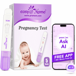 Easy@Home 5 x Schwangerschaftstest Frühtest Frühschwangerschaftstest: Ultra Empfindlich Pregnancy Test 10 mIU/ml - Zuverlässiger Frühtest Schwangerschaft mit hoher Genauigkeit - 5 HCG Test 5 stück (1er Pack) Angebot bei HelloDeals