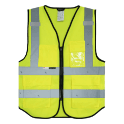 Salzmann Warnweste | 12 Farben & 5 Größen | Hergestellt mit 3M Reflektierendem Material L-XL Gelb Angebot bei HelloDeals