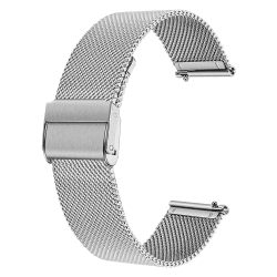 Deolven Metall Uhrenarmbänder, Schnellspanner Armbänder Milanaise Uhrenarmband für Herren und Damen Smartwatch und Traditionelle Uhr 20mm Silber Angebot bei HelloDeals