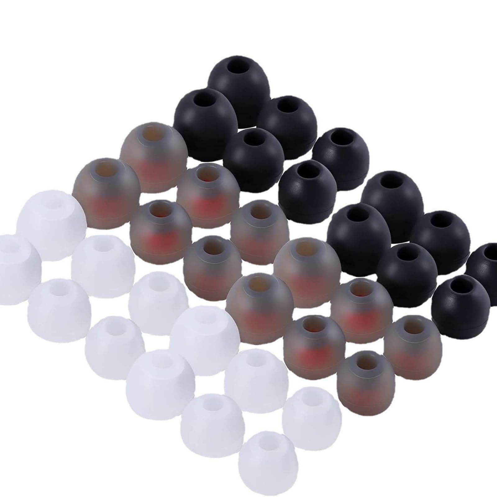 Kopfhörer Gummi Aufsätze, 36 Stück Ersatz Ohrstöpsel, kopfhörer Ohrstöpsel aus Silikon, Kopfhörer Stöpsel, 3 Farben, 3 Größen, Kompatibel mit den meisten In-Ear Kopfhörern (11/12/13mm) Angebot bei HelloDeals