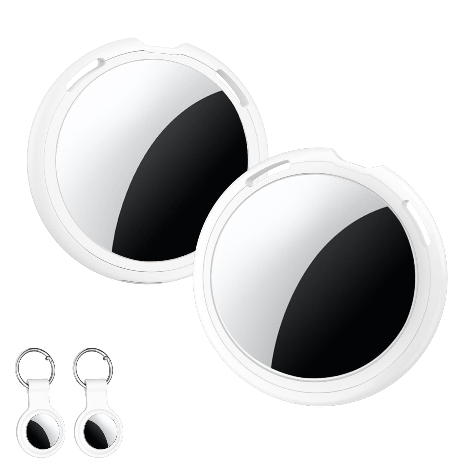 2er Pack Air Tracker Tag [Apple MFi-zertifiziert] Kompatibel mit Apple Wo ist? App (Nur iOS) Smart Bluetooth Koffer Tracker Tagg Schlüsselfinder GPS Weltweite Ortung für Haustier Geldbörse Hundegepäck Angebot bei HelloDeals