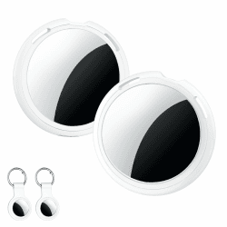 2er Pack Air Tracker Tag [Apple MFi-zertifiziert] Kompatibel mit Apple Wo ist? App (Nur iOS) Smart Bluetooth Koffer Tracker Tagg Schlüsselfinder GPS Weltweite Ortung für Haustier Geldbörse Hundegepäck Angebot bei HelloDeals