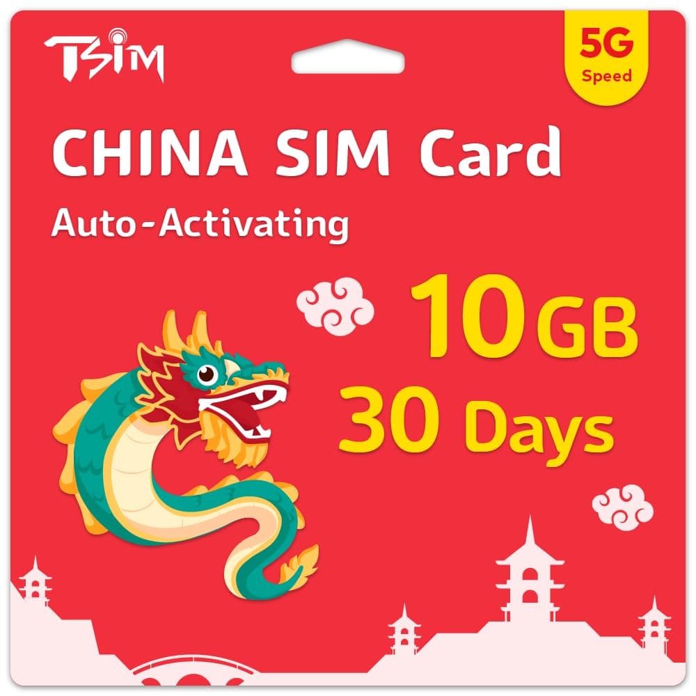 China-SIM-Karte 30 Tage | 10 GB High-Speed-Daten | automatische Aktivierung | Hotspot-Sharing erlaubt | Unterstützt Google, Facebook, Whats App und mehr. Nur Daten, keine Sprache. China SIM | 30 Day 10GB Angebot bei HelloDeals