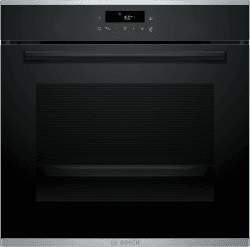 Bosch HBA272BB3, Serie 4, Einbau-Backofen, 60 x 60 cm, Pyrolyse-Selbstreinigung, LED Touch Control, 3D-Heißluft, 10 Automatikprogramme, Hydrolytische Reinigungshilfe, Schnellaufheizung, Schwarz Serie 4 Pyrolyse Selbstreinigung Angebot bei HelloDeals