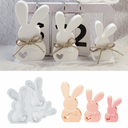 Silikonformen Gießformen Ostern, DIY Hasen Silikonform Ostern, Gießformen Silikon Ostern, Gieß-formen Silikon Frühling, Silikonform Frühling, Gießform Frü-hling, für DIY Os-terdeko Handwerk (B) Angebot bei HelloDeals