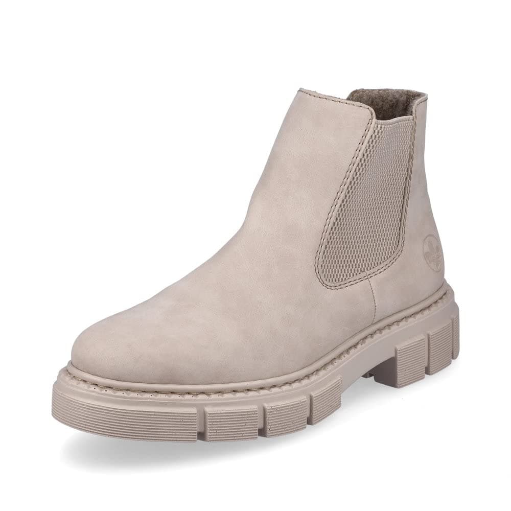 Rieker Damen Chelsea Boots M3854, Frauen Stiefeletten 39 EU Beige 62 Angebot bei HelloDeals
