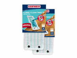 Leifheit 2er Set Wischbezug CLEAN Twist M Micro Duo, für alle Bodenarten, Bodenwischer Ersatzbezug für effektive Schmutzaufnahme Dank 2-Faser-System, Mikrofaser Putzlappen für Fliesen und Laminat Allrounder 2er Set Angebot bei HelloDeals