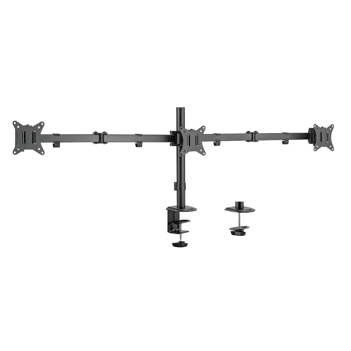 Monitorhalterung aus Aluminium für 3 Monitore (17–27"), Armlänge: je 658 mm Angebot bei HelloDeals
