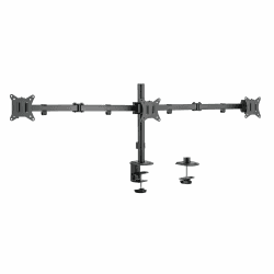 Monitorhalterung aus Aluminium für 3 Monitore (17–27"), Armlänge: je 658 mm Angebot bei HelloDeals