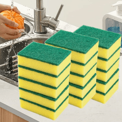 15er Pack Küchen-Reinigungsschwämme, doppelseitige Geschirrspül-Reinigungsschwämme, Reinigungszubehör für Zuhause und Küche, kratzfeste Scheuerschwämme Angebot bei HelloDeals