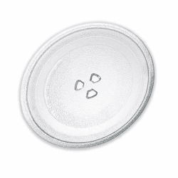 Mikrowellenteller Glas kompatibel mit samsung, Glasdrehteller für Mikrowellen 25,5 cm geeignet für verschiedene Modelle Angebot bei HelloDeals