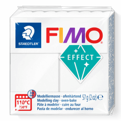 STAEDTLER 8010-014 FIMO Effect ofenhärtende Polymer-Modelliermasse, transluzent weiß (1 x 57g Block) Mod.masse Fimo Effect Transluzent Standard Durchscheinend Angebot bei HelloDeals