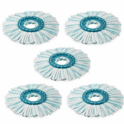 5 Stück Ersatzkopf für Leifheit Clean Twist Disc Mop Micro Set,2-Faser-System für Leifheit Clean Twist M Wischmopp Rund Bodenwischer Ersatzteile, für alle Bodenarten Schmutzaufnahme Angebot bei HelloDeals