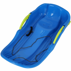 KOTARBAU® Bob Schlitten mit Bremse - 79 x 38 x 16 cm - Schlitten Plastik - Kinderbob - Kunststoffschlitten - Schneeschlitten - Schneebob - Robust & Ergonomisch - Blau Angebot bei HelloDeals