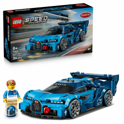 LEGO Speed Champions Bugatti Vision Gran Turismo Hypersportwagen - Modellbau mit sammelbarer Fahrer Minifigur - Gaming Geschenkidee für Jungen ab 9 Jahren und Motorsportfans - 77253 Angebot bei HelloDeals