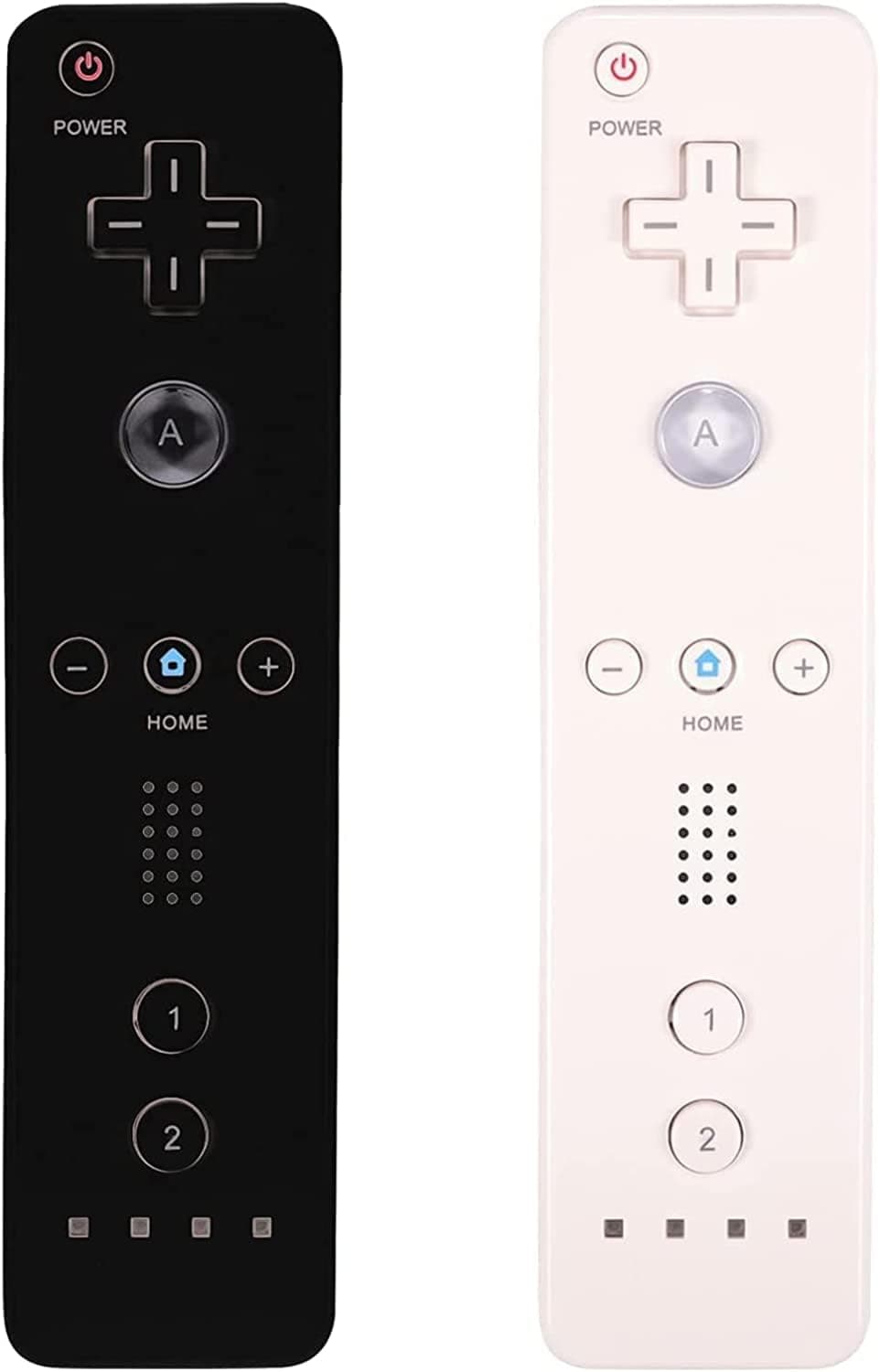 LeonDesigns Wii Controller 2 Pack Wii u Remote mit Silikongehäuse und Handgelenksgurt (weiß+schwarz) Angebot bei HelloDeals