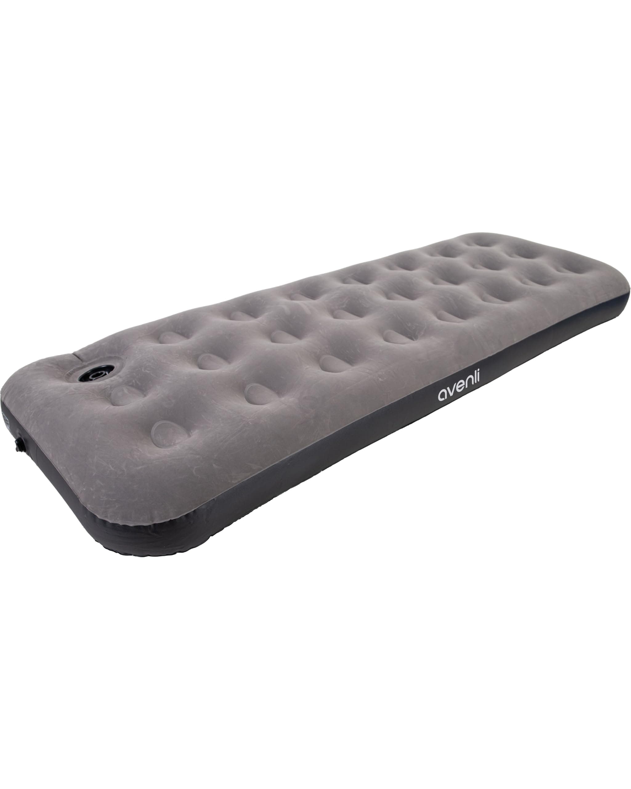 AVENLI Luftmatratze Luftbett Camping mit eingebauter Fußpumpe für 1 Person 191x73x22cm aufblasbare Matratze Gästebett weiche Liegefläche mit beflockter Oberfläche Reise-Bett für Camping & Zuhause Angebot bei HelloDeals