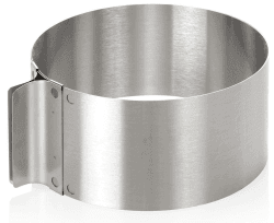 wenco Tortenring verstellbar 16-30 cm, 8 cm hoher Kuchenring aus Edelstahl, Backzubehör für Torten, hitzebeständig bis 180°C, rostfrei, silber, spülmaschinengeeignet Höhe 8cm Angebot bei HelloDeals