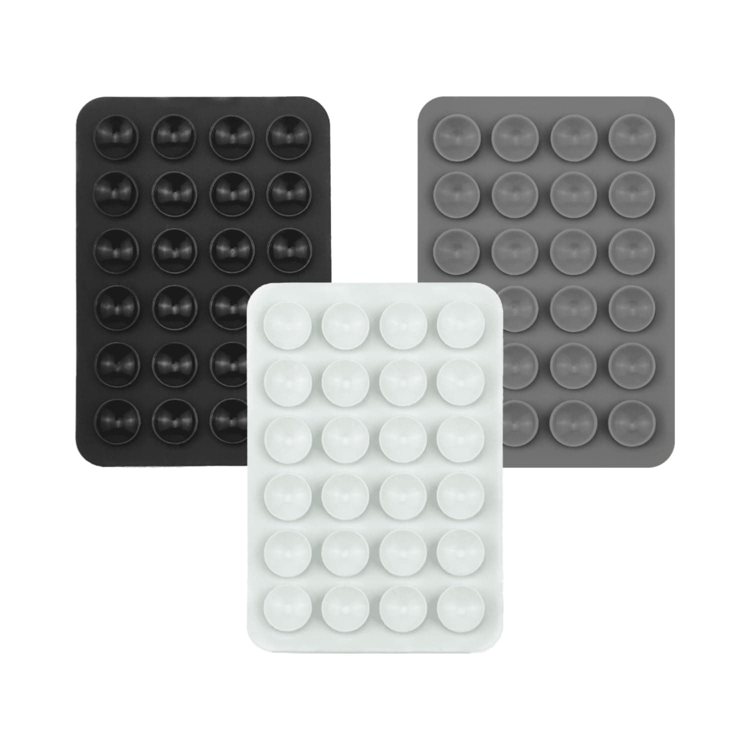 3 Stücke Multifunktion Silikon Handyhalterung, Silikon Saugnäpfe für Handy, Silikon Handy Saugnapf Halterung, Silikon Saugnapf Handyhülle, Anti-Rutsch-Handyhalter für Selfies und Videos Angebot bei HelloDeals
