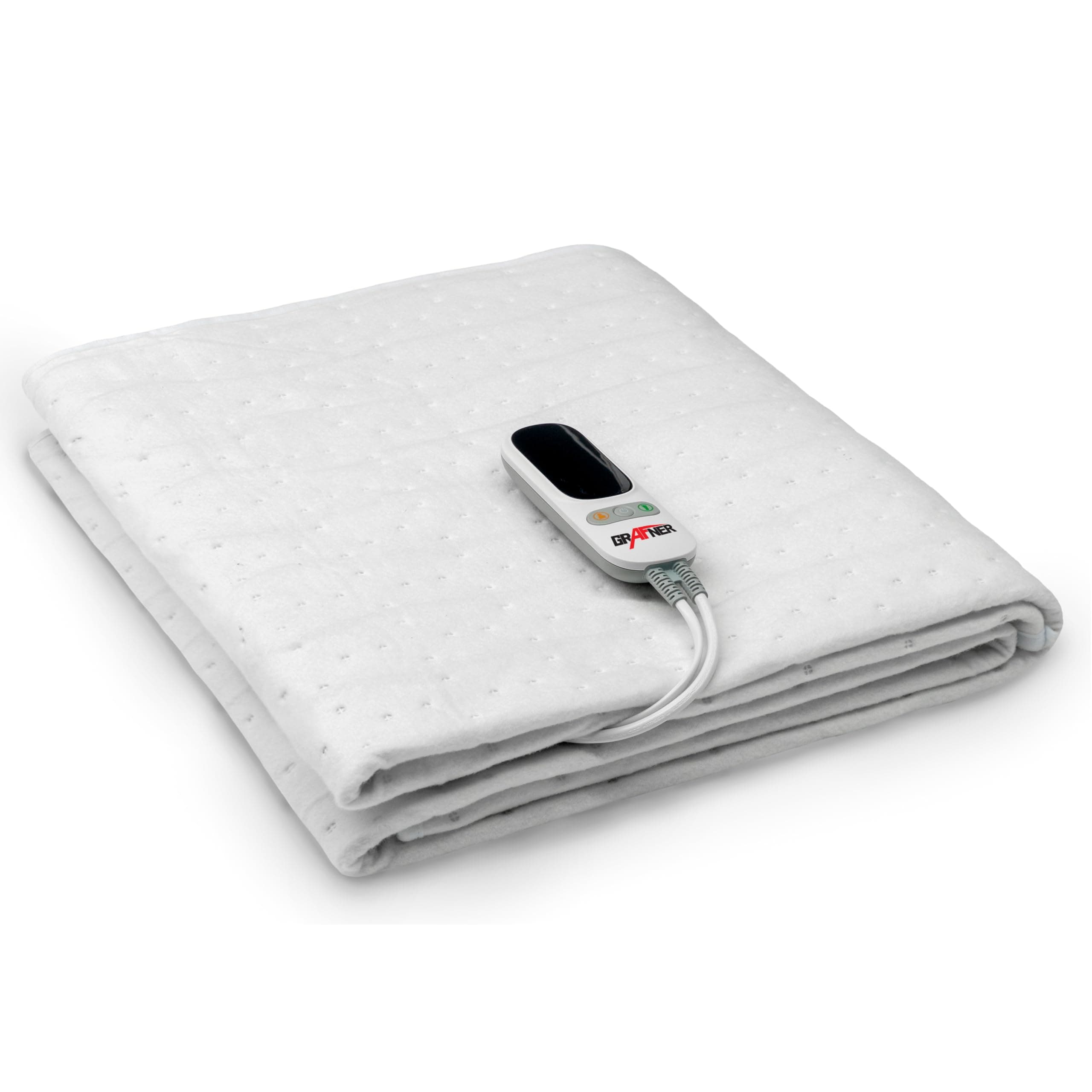 Grafner XL 2 Zonen Wärmeunterbett 190 x 90 cm, 2 steuerbare Zonen: Körper und Füße, LED Fernbedienung mit 6 Temperaturstufen, Überhitzungsschutz, Abschaltautomatik, 78 Watt, waschbar, Heizdecke Angebot bei HelloDeals