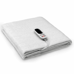 Grafner XL 2 Zonen Wärmeunterbett 190 x 90 cm, 2 steuerbare Zonen: Körper und Füße, LED Fernbedienung mit 6 Temperaturstufen, Überhitzungsschutz, Abschaltautomatik, 78 Watt, waschbar, Heizdecke Angebot bei HelloDeals