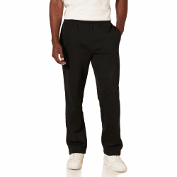 Amazon Essentials Herren Fleece-Jogginghose mit offenem Saum (erhältlich in Übergrößen) XL Schwarz Angebot bei HelloDeals